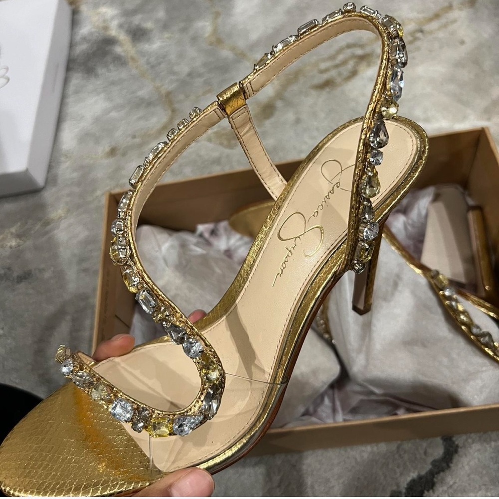 Gold Jessica Simpson Heels